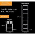 thumbnail image 5 of Escalera Ness Antiderrapante Telescópica Plegable Blanco, 5 of 5