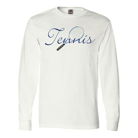 Inktastic Tennis Sports Racquet Long Sleeve T-Shirt