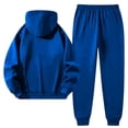 thumbnail image 4 of Maqroz Mens Two Piece Tracksuit Sets Graphic Pullover Hoodie Sweatshirts Tapered Jogger Pants Casual Athletic Activewear Matching Lounge Suits for Casual Street Walking, 4 of 8