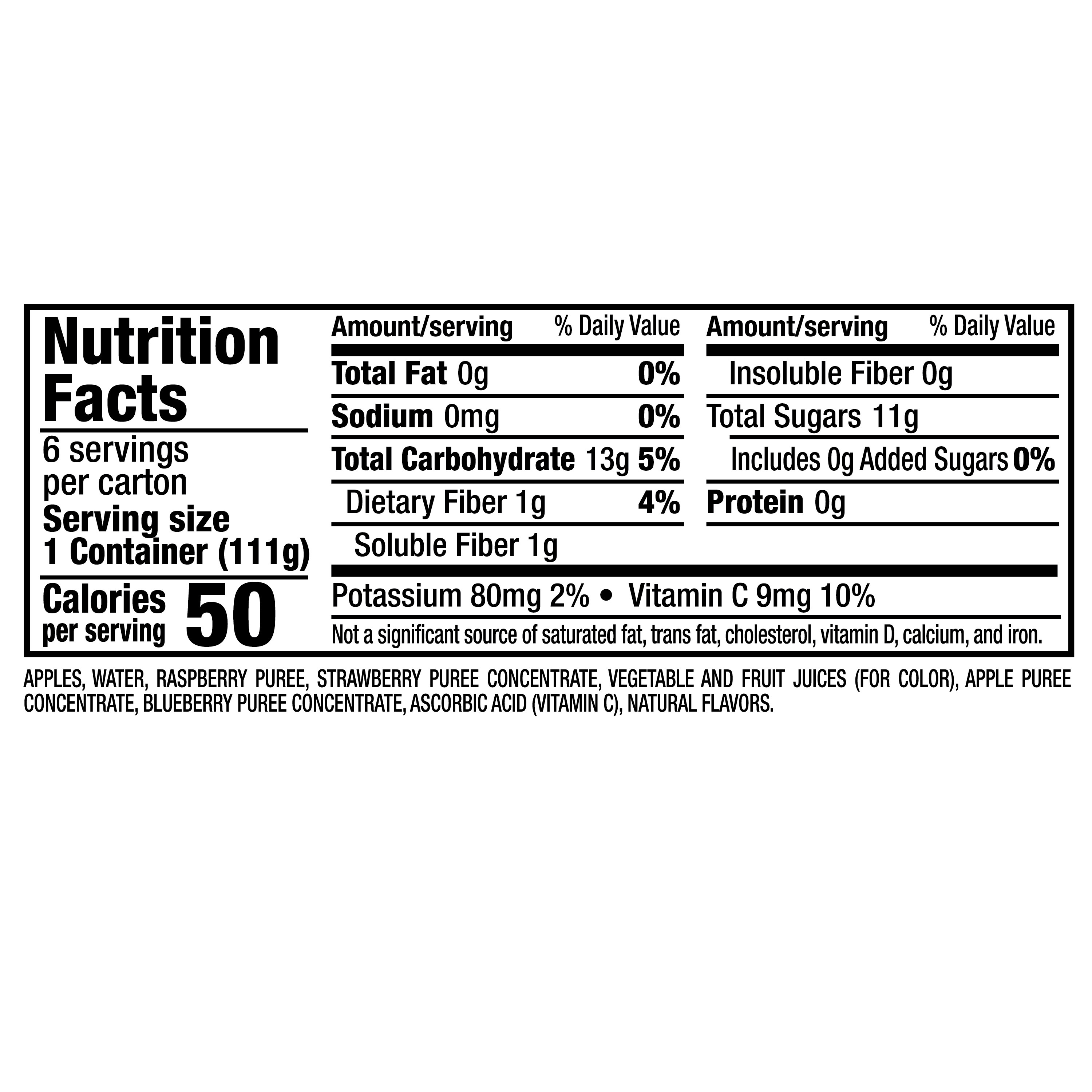 Mott's Healthy Harvest Applesauce, Country Berry, 3.9 Oz, 6 Count