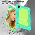 thumbnail image 4 of Fancing Case for T-Mobile Revvl Tab 5G 2023 Released Tablet,Shoulder Strap Soft Silicone & Hard Back Hybrid Shockproof Kids Friendly Protective Case for REVVL TAB 5G 2023 Released (Mint Green), 4 of 6