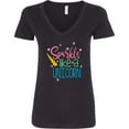thumbnail image 3 of Inktastic Sparkle Like a Unicorn Women's V-Neck T-Shirt, 3 of 5