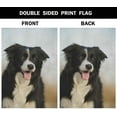 thumbnail image 3 of Border Collie Dog Garden Flag Small Vertical Double Sided 12.5 x 18 Inch Dog Pets Puppies Black and White Burlap Yard Outdoor Decor, 3 of 6