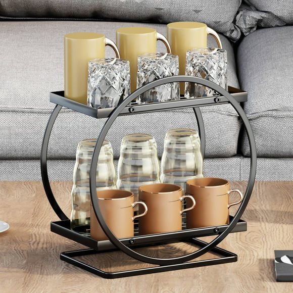 Vadktai 2-Tier Makeup Organizer for Vanity Bathroom Countertop Organizer - Perfume Organizer Ideal Gifts for Women