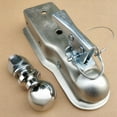thumbnail image 2 of Trailer Coupler 2 X 2 Inch Hitch Ball Coupling Straight Tongue 3500 Lbs RV Parts Accessories, 2 of 8