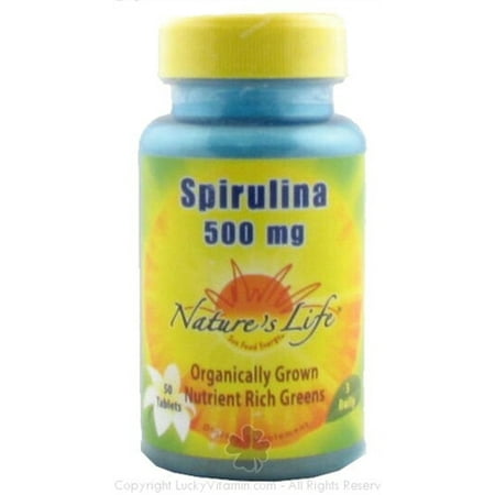 Natures Life - spiruline, tablette (BTL-plastique) 500mg 50ct