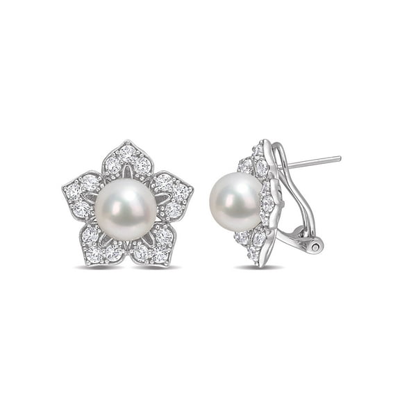 Everly Women's Cultured Pearl Sterling Silver Earrings
