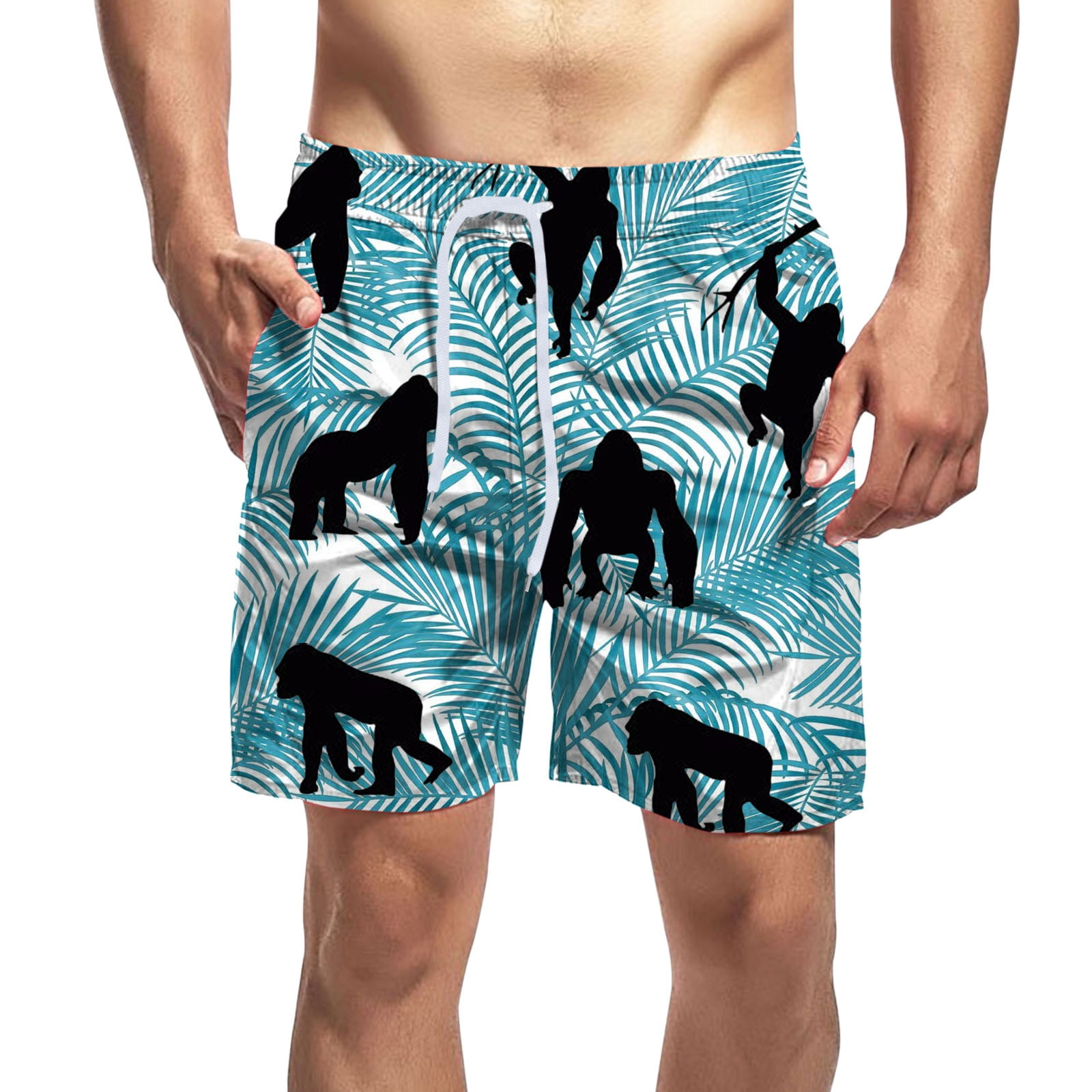 HSMQHJWE Swimming Short For Men Short Men Swim Men'S Summer Printed