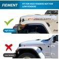 thumbnail image 6 of Fenders Compatible with 2018-2023 Jeep Wrangler JL and JLU Unlimited Front and Rear fenders, Off-Road Widened 2/4 Wheel fenders (for high Wheel Arches), 6 of 8