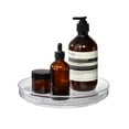 thumbnail image 4 of iDesign Clear Rain Lazy Susan Turntable Cosmetic Organizer for Vanity  and Cabinet, 4 of 6