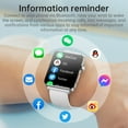 thumbnail image 2 of Littlefat Smartwatch for Men and Women, Activity Tracker with 1.72'' Full Touch Display, Sleep and Step Tracking, Multi-Sport Functions, Bluetooth 5.1, Works with Android & iOS (Silver), 2 of 14