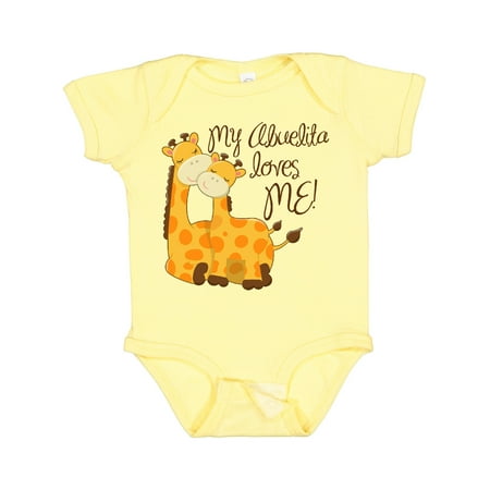 

Inktastic My Abuelita Loves Me! Gift Baby Boy or Baby Girl Bodysuit