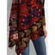 thumbnail image 5 of Blusa de talla grande con dobladillo Irregular para mujer, camiseta de manga larga Retro a la moda, Top asimétrico suelto informal de cuello alto, Otoño e Invierno, 5 of 5