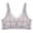 Purple, variant on Sheer Mesh Lace Bra Womens Wide Strap V-Neck Thin Cup Comfortable Breathable Shaping Bralette Green 42