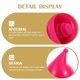 thumbnail image 4 of unbranded 4Ud Tapones De Silicona Para Vino Decorativos Sombrero De Bruja Rosados Reutilizables, 4 of 4