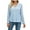 02 Sky Blue, variant on Womens Shirts Lace Top Casual Long Sleeve V Neck Shirts for Womens Puffed Puffed Sleeves Tops for Womens Cogild