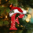 thumbnail image 5 of Begzeat 26 Letter Ornaments Christmas Tree Decoration, Red Pendant Personalized,26 Letter Christmas Tree Hanging,Christmas Ornament for Christmas Tree (F), 5 of 9