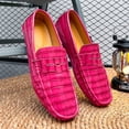 thumbnail image 4 of Men's Casual Loafers Slip On Leather Shoes Lightweight Driving Shoes Moccasins Classic Penny Loafer Flats Boat Shoes Big Size, 4 of 10