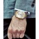 thumbnail image 5 of Correa de reloj de acero inoxidable LRH de repuesto 18 mm color dorado y plateado, 5 of 5