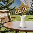 thumbnail image 6 of 1PC Beige Daisy Artificial Flower Bouquet - 13in Simulation Floral Arrangement for Living Room/Wedding Decor, Home Entrance Decoration (C), 6 of 9