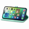 thumbnail image 3 of Feishell Embossed PU Leather Wallet Phone Case for Apple iPhone 15 Plus,Full Protection Magnetic Clasp Flip Stand Card Slots Shockproof Protective Cover with Hand Strap,Green, 3 of 9