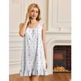 thumbnail image 6 of Ekouaer Nightgowns for Women Sleeveless Nightdress Cute Night Gowns Short Sleepshirt Soft Sleepwear Pajama Dress, 6 of 6