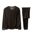 thumbnail image 3 of Blekii Men's Thermal Underwear Set, Long Sleeve Top & Bottom Base Layer, Non-Binding Warm Loungewear, Winter Heattech Sleepwear, Cold Weather Indoor Set, Essential Layer for Outdoor, 3 of 10