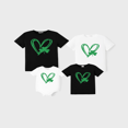 thumbnail image 1 of PatPat St. Patrick's Day Family Matching Tee Heart-shaped Short-sleeve Tops, 1 of 7