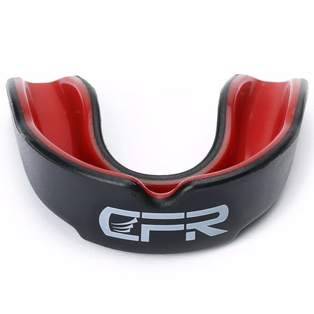 CFR Mouth Guard Double-Layered Easy Custom-Fit with Extra Grip Breathable Air Channel Pro-Quality Stylish Protection for Teeth and Gums Boxing MMA Football Hockey (Best Custom Mouthguards For Boxing)