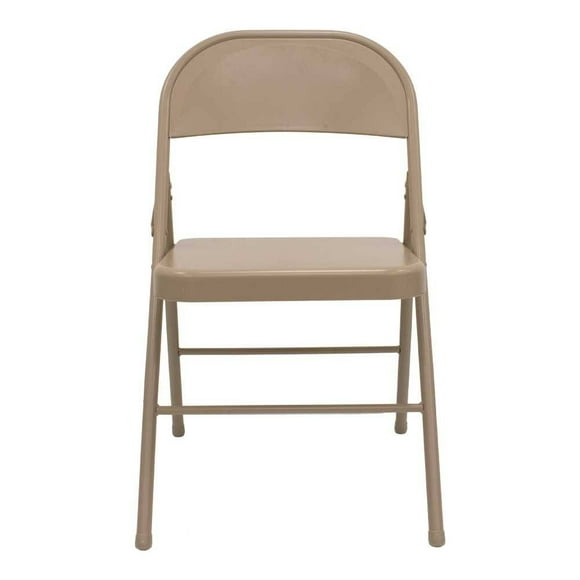 Silla Plegable Mainstays 78 x 46 x 50 cm de Metal Beige