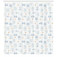 thumbnail image 3 of Ambesonne Dutch Shower Curtain, Classic Clogs Bicycles, 69"Wx70"L, Navy Blue Orange, 3 of 3
