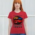 thumbnail image 4 of American Steel Tough Truck T-Shirt Offroad Pickup 4x4 USA Power Women's Tee, 4 of 7