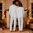 thumbnail image 4 of Lorytime Matching Valentine Pajamas for Couples Heart Crewneck Long Sleeve Tops with Pockets and Pants Mens Homewear, 4 of 8