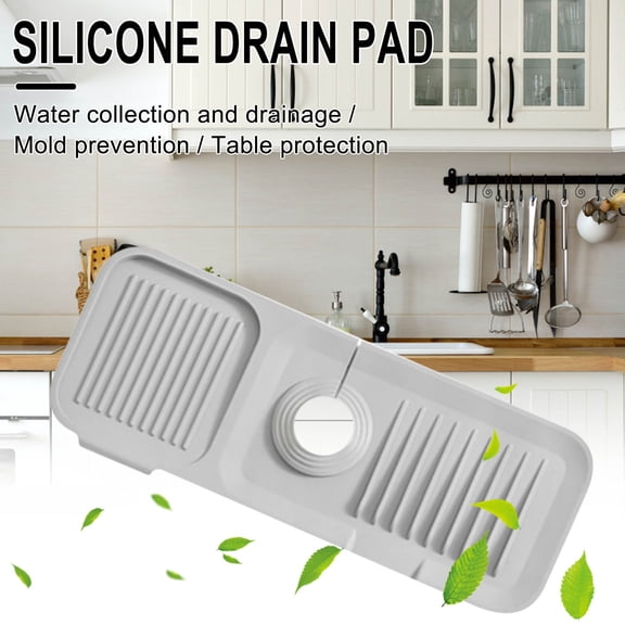Vacemry Large Faucet Splash Guard, Large Silicone Faucet Splash Guard, Adjustable Sink Splash Protector for Kitchen Bathroom, Flexible Faucet Cover for Water Splash, Easy Install Faucet Extension