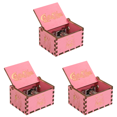 thumbnail image 1 of Caja Música Con Manivela Niña Belleza Navideña Creativa Color Rosa, 1 of 9