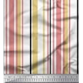 thumbnail image 1 of Soimoi Orange Rayon Crepe Fabric Colorful Vertical Stripe Fabric Prints By Yard 46 Inch Wide, 1 of 3