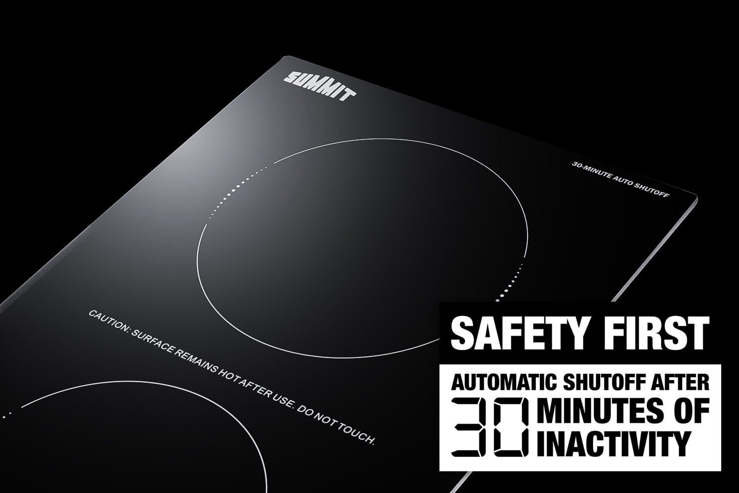 Summit Sinch115v2 12" Wide 2 Burner Electric Cooktop - Black