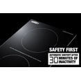 thumbnail image 2 of Summit Sinch115v2 12" Wide 2 Burner Electric Cooktop - Black, 2 of 7