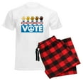 thumbnail image 6 of CafePress - Vote Peace Men's Light Pajamas - Men's Light Loose Fit Cotton Pajama Set, 6 of 7