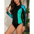 thumbnail image 4 of Charmo Womens Rash Guard Shirt Long Sleeve Raglan Sun Protection Swim Shirt Bathing Suit UPF 50+, 4 of 6