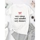 thumbnail image 2 of Camiseta informal de manga corta y cuello redondo para mujer, tejido de punto de algodón con elasticidad media, estampado geométrico, cómoda para todas las estaciones, con estampado gráfico de lazo, i, 2 of 6