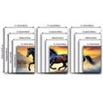 thumbnail image 2 of 3pcs Frameless Canvas Wall Art - Galloping Black Horse Sunset Landscape, Vertical Spray-Painted Art Decor for Living Room, Bedroom, Office - Vibrant Home Decor & Holiday/Birthday Gift, Room Accent P, 2 of 4