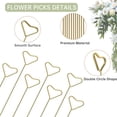 thumbnail image 4 of 40 PCS Floral Card Holder Picks - Flower Card Holder Sticks for Bouquets, Wedding Centerpieces, Photo Holder Sticks, 4 of 9