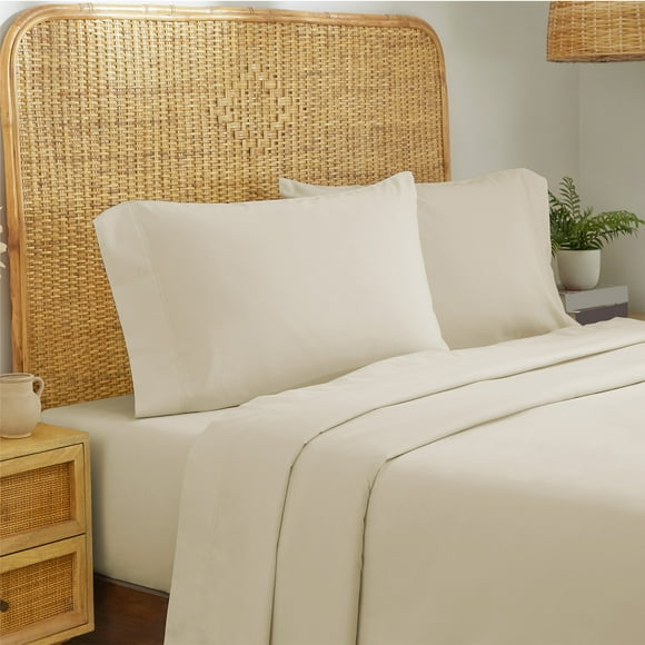 California Design Den - Luxury Sheets Bed 100% Cotton, 600 Thread Count, Deep Pocket, Snug Fit, Soft & Crisp Best Bedsheet Set with Sateen Weave