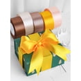 thumbnail image 2 of Rollo de 25 yardas de cinta de satén de 4 cm, material de rosas para manualidades, cinta hecha a mano para Navidad, Halloween, bodas, cumpleaños, fiestas, envoltura de regalos, 2 of 5