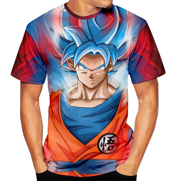 Dragon Ball Goku 3d Anime Dragon Ball Z Shirt Relaxed Short Sleeve