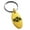 Gold, variant on Stainless Steel Aztec Peace Rune Engraved Small Oval Charm Keychain Keyring