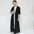 thumbnail image 2 of KAUOD Kids Abaya Muslim Dress Boys Girls Open Front Eid Prayer Thobe Plain Long Sleeve Soft 𝐈slamic Traditional Clothes, 2 of 9