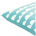thumbnail image 4 of Lachen Woven Modern Pillow Cover in Teal, Cream, 4 of 4