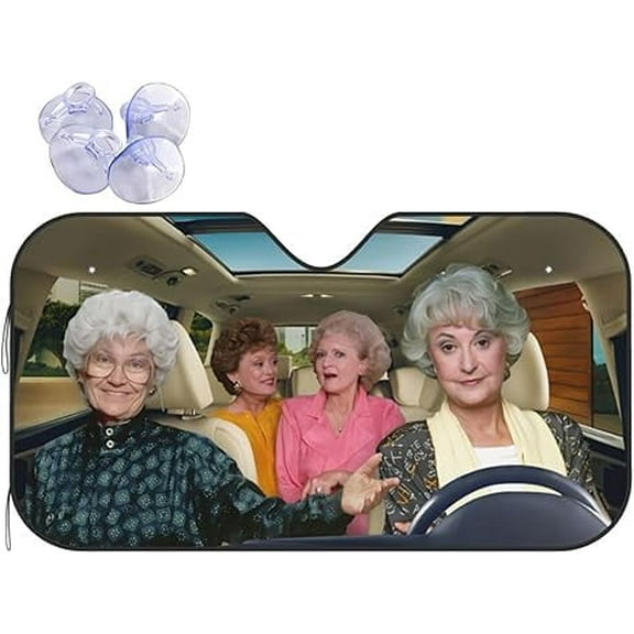 Funny Windshield Sun Shade for Car Sunshade for Car Windshield Covers Blocks UV Rays Automotive Interior Sun Protection 51 x 27.5 in